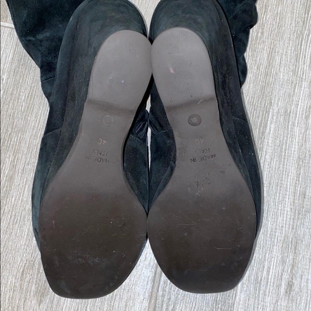 Vintage L’autre Chose Black Suede Wedge Boots - Picture 4 of 5